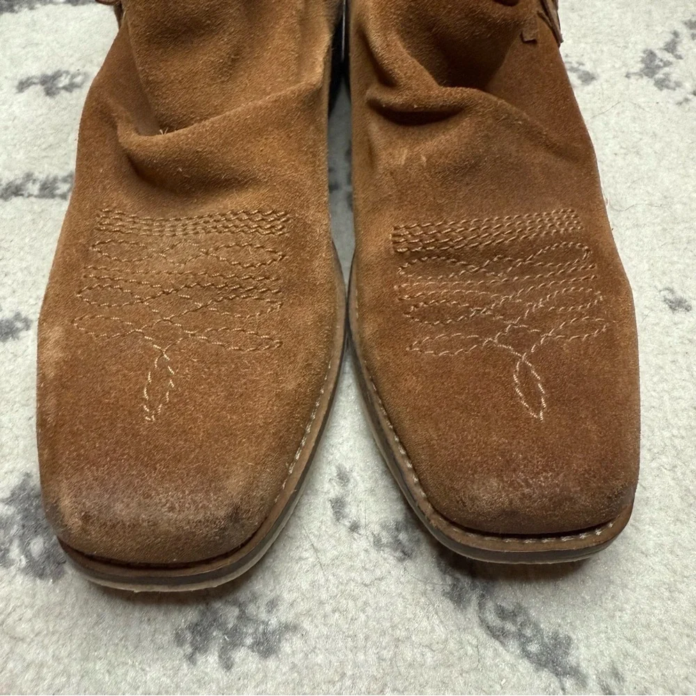 ARIAT UNBRIDLED Fringe Coastal Cowgirl Genuine Leather Boho Fringe Booties